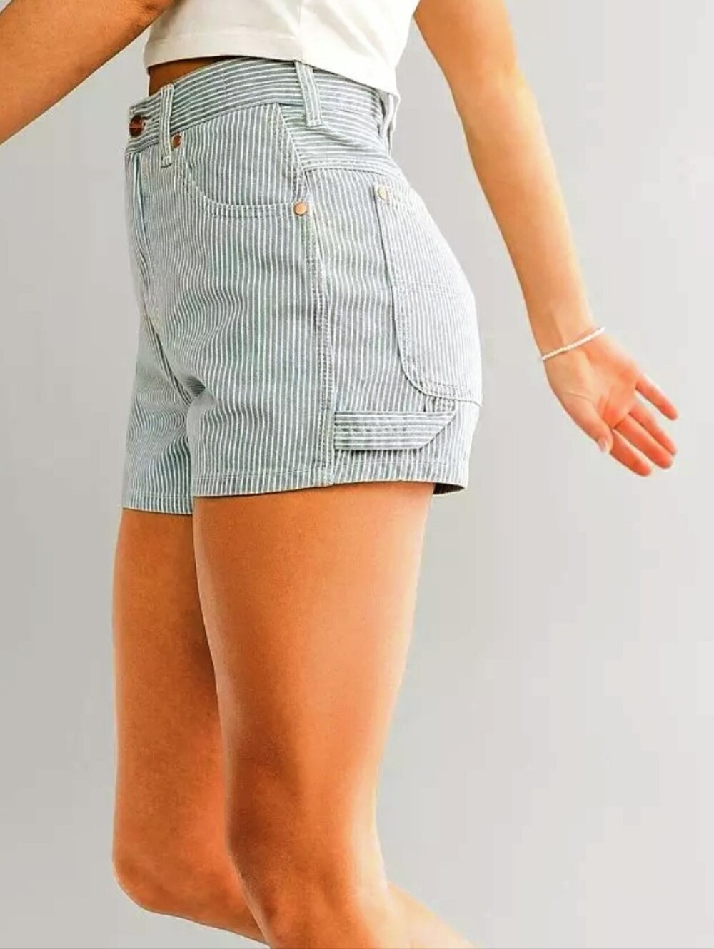 Wrangler Carpenter Striped Denim Short